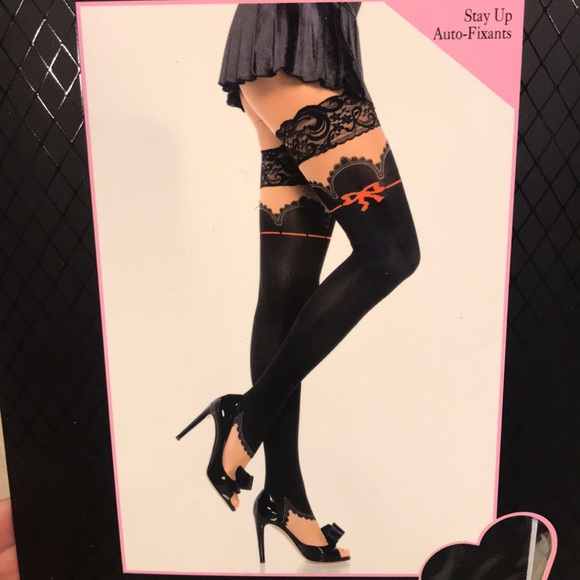 Brand new sheer stay up lace thigh highs - Picture 5 of 8